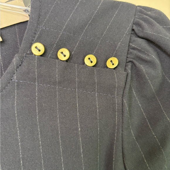 LOFT Mini Dress Size 6 Short Sleeves Dark Blue - Picture 8 of 13